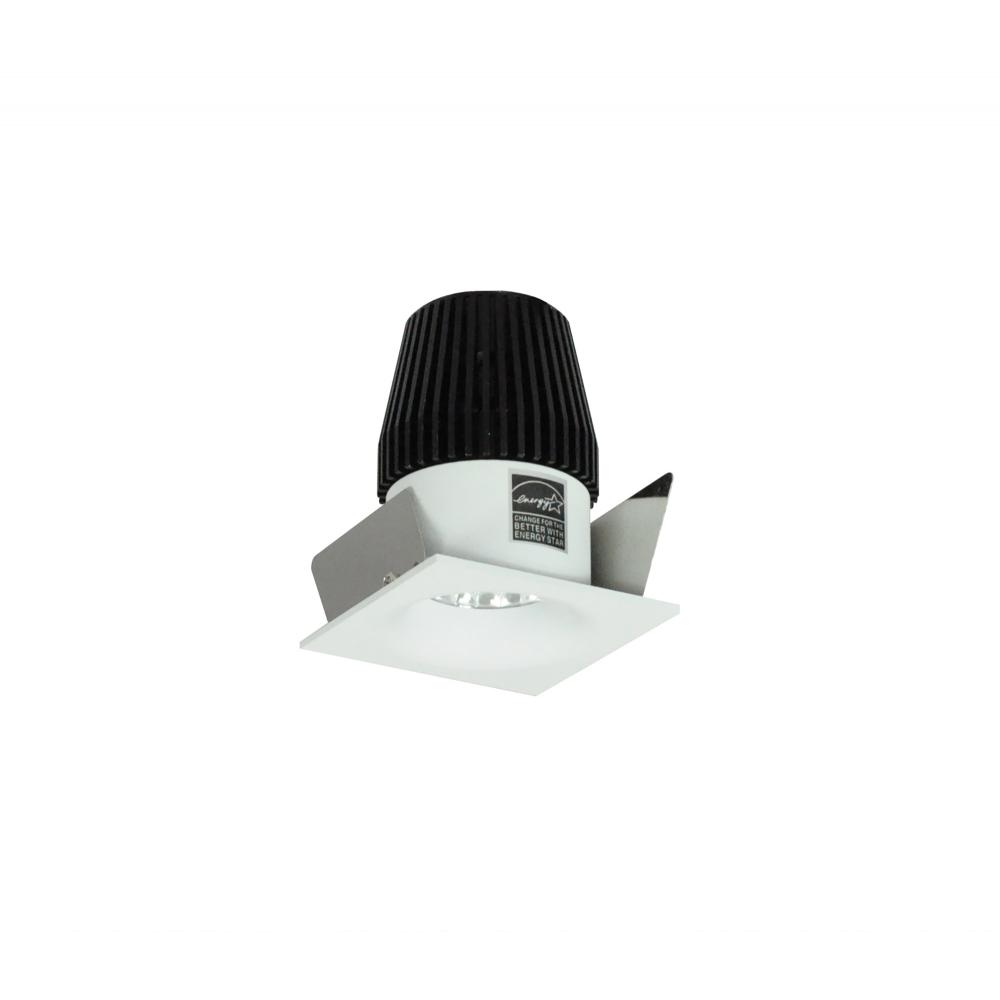 1" Iolite LED BWF Square Bullnose, 600lm, 3500K, Matte Powder White Reflector / Matte Powder