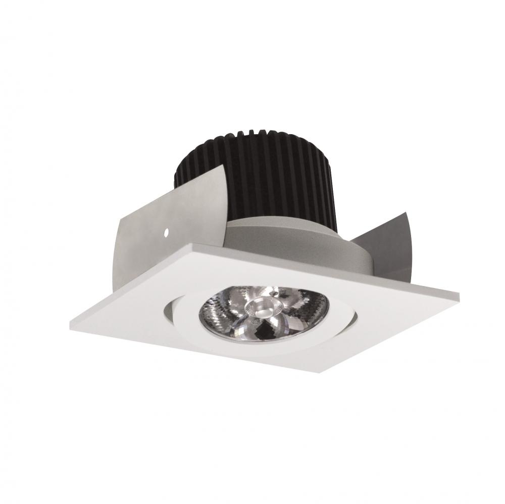 2" Iolite LED Square Adjustable Gimbal, 10-Degree Optic, 800lm / 12W, 4000K, White Finish