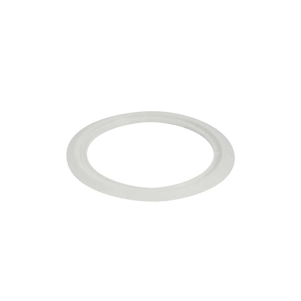 Round Oversize Ring for 4" Cobalt Retrofits, Matte Powder White Finish