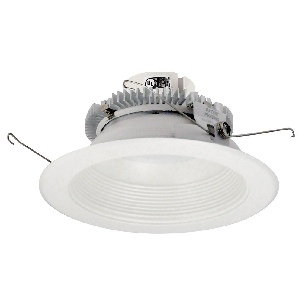 6" Cobalt Click Round Retrofit Baffle, 1000lm / 13.5W, Selectable CCT, White