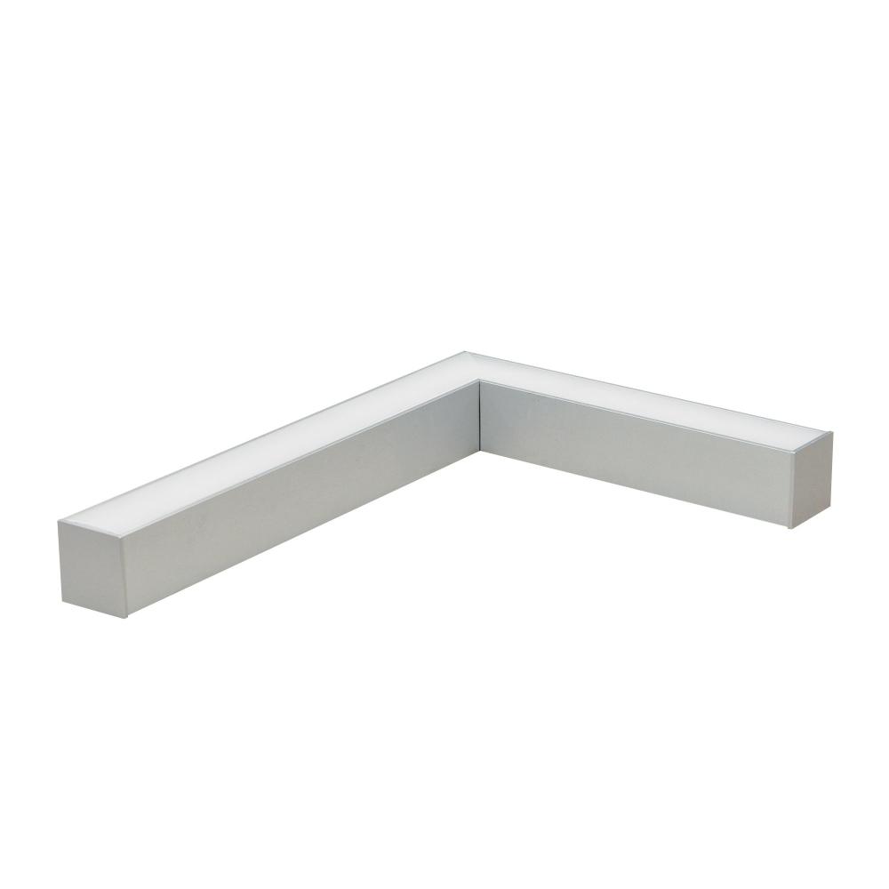 "L" Shaped L-Line LED Direct Linear w/ Dedicated CCT, 3000lm / 3500K, Aluminum Finish