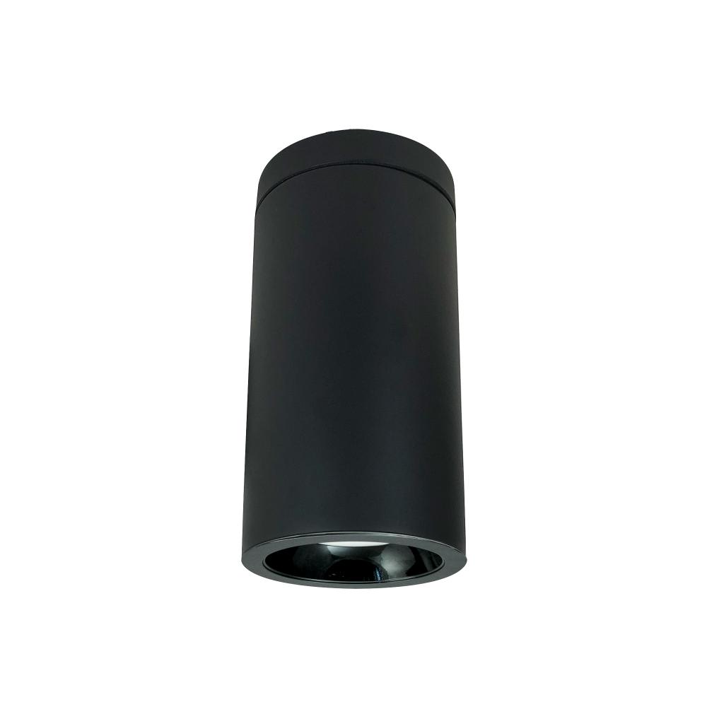 6" Cobalt Surface Mount Cylinder, Black, 1000L, 3000K, Black Reflector, 120V Triac/ELV Dimming