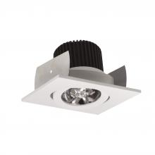 Nora NIOB-2SG35QWW - 2" Iolite LED Square Adjustable Gimbal, 10-Degree Optic, 800lm / 12W, 3500K, White Finish