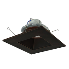 Nora NLCBC2-65630BZBZ/A - 6" Cobalt Click Square Retrofit Reflector with Square Aperture, 750lm / 10W, 3000K, Bronze