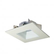 Nora NLCBS-4568527WW - 4" Cobalt Shallow High Lumen LED Trim, Square/Square Regress, 850lm, 2700K, White