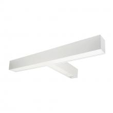 Nora NLUD-T334W/OS - "T" Shaped L-Line LED Indirect/Direct Linear, 5027lm / Selectable CCT, White Finish, with