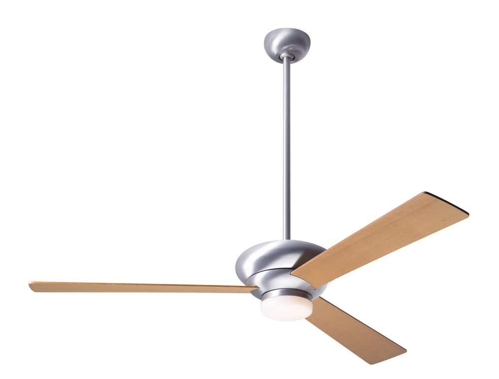 Altus Fan; Brushed Aluminum Finish; 42" Maple Blades; 17W LED; Fan Speed and Light Control (3-wi