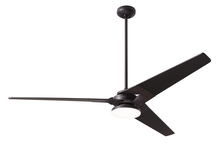 Modern Fan Co. TOR-DB-62-GY-272-002 - Torsion Fan; Dark Bronze Finish; 62" Graywash Blades; 20W LED; Fan Speed and Light Control (3-wi