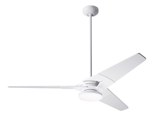 Modern Fan Co. TOR-GW-52-GY-272-002 - Torsion Fan; Gloss White Finish; 52" Graywash Blades; 20W LED; Fan Speed and Light Control (3-wi