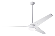 Modern Fan Co. TOR-GW-62-BK-272-002 - Torsion Fan; Gloss White Finish; 62" Black Blades; 20W LED; Fan Speed and Light Control (3-wire)