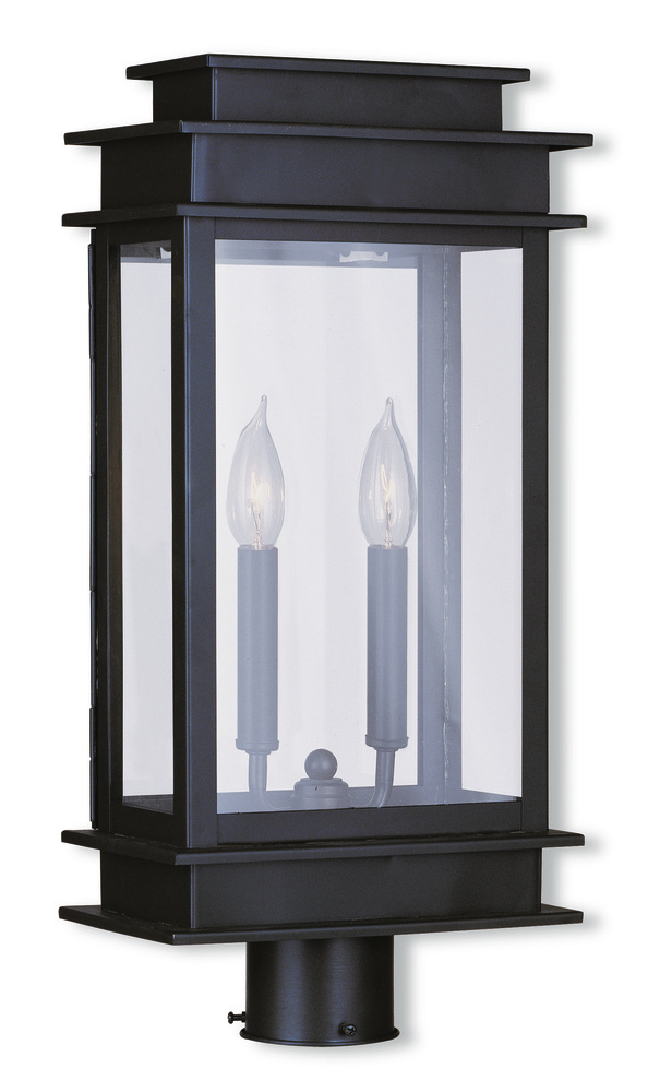 2 Light Bronze Outdoor Post Lantern