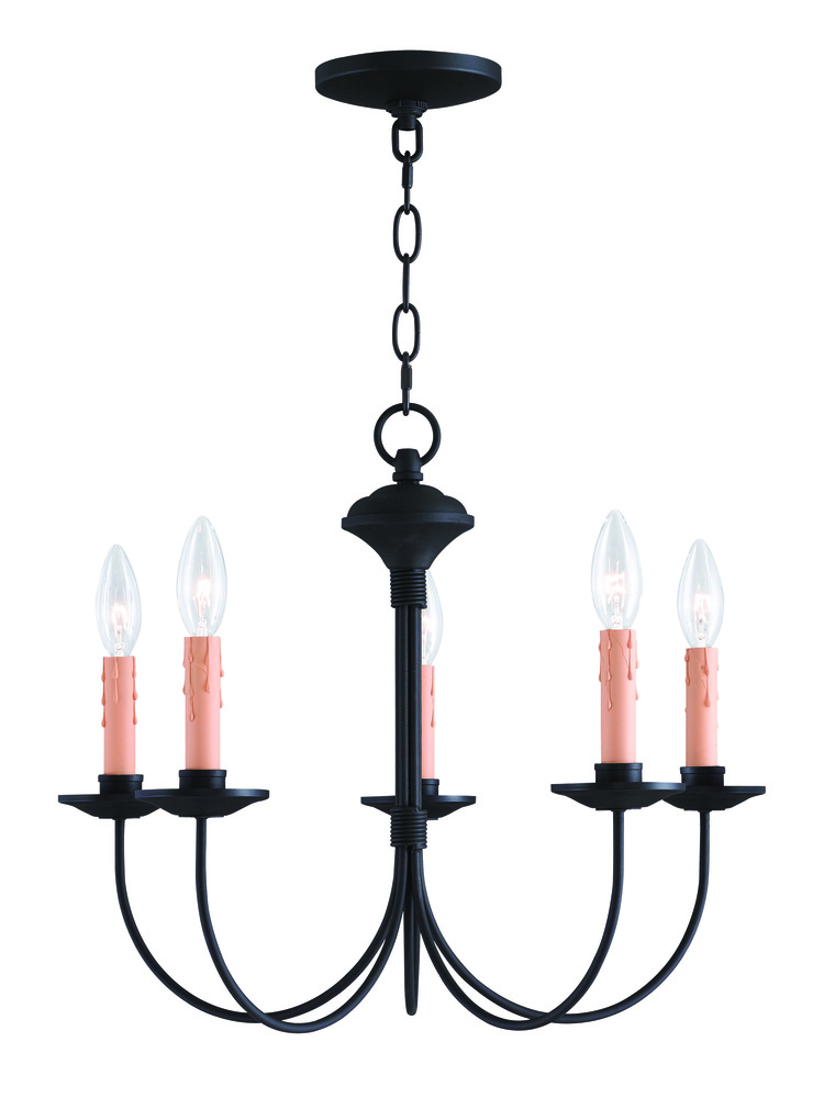 5 Light Black Chandelier