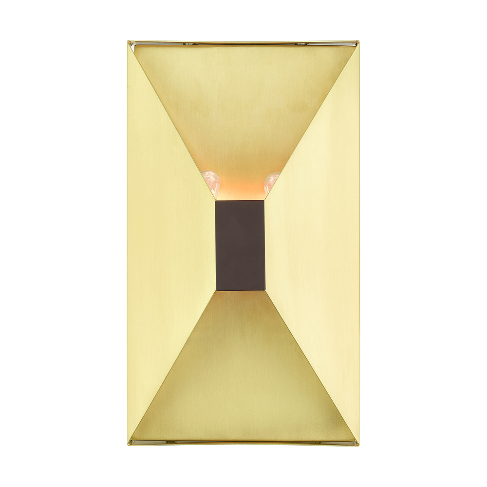 2 Lt Satin Brass  ADA Sconce