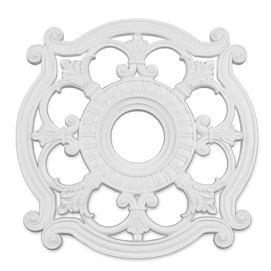 White Ceiling Medallion