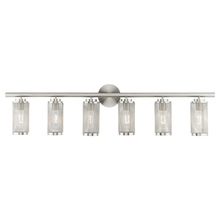 Livex Lighting 14126-91 - 6 Lt Brushed Nickel Bath Vanity