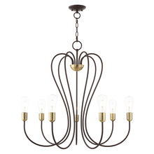 Livex Lighting 41367-07 - 7 Lt Bronze Chandelier