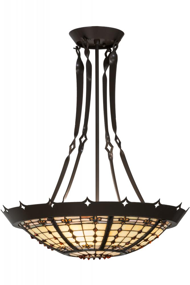 20"W Fleur-de-Lite Inverted Pendant