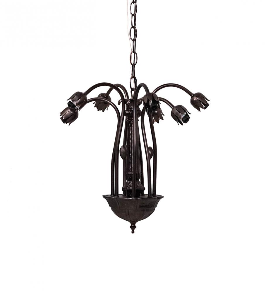 16" Wide Lily 7 Light Chandelier Hardware