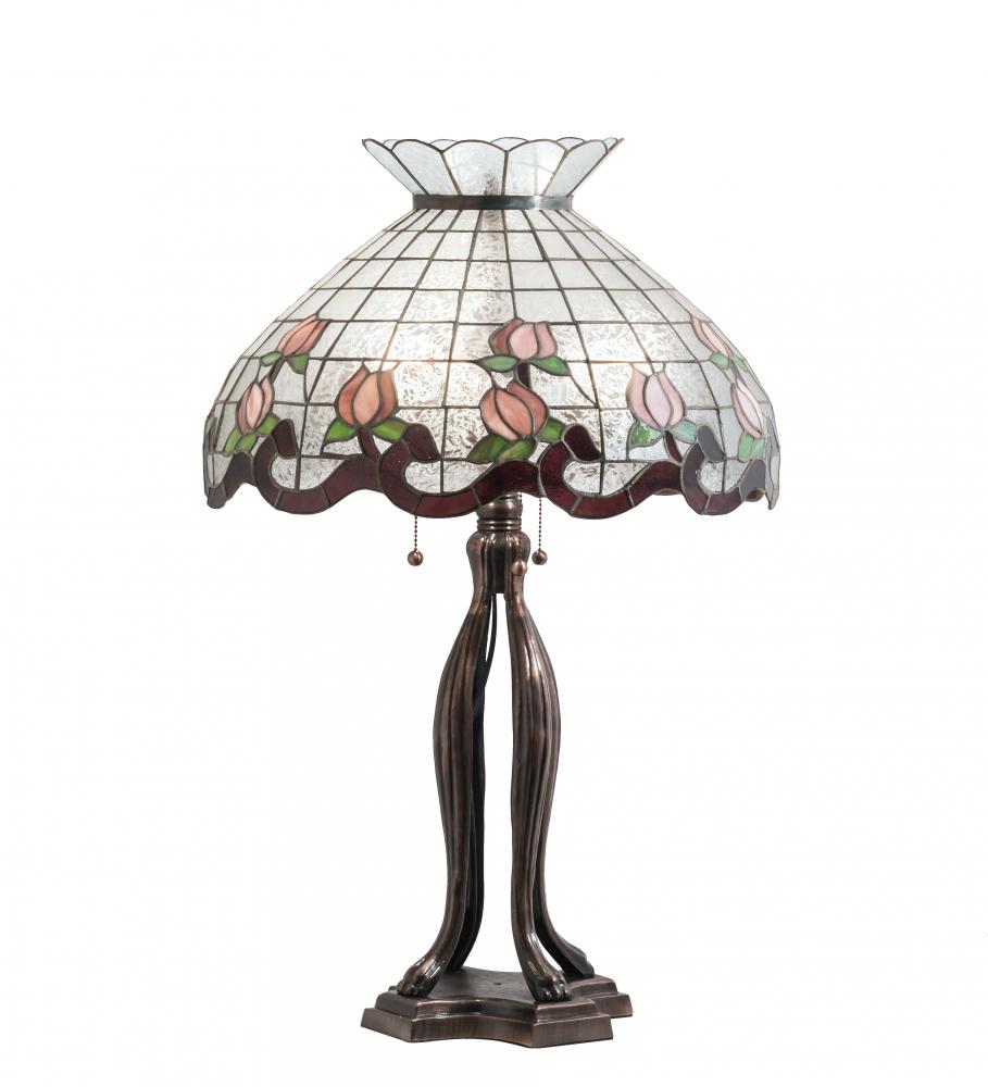 32" High Roseborder Table Lamp