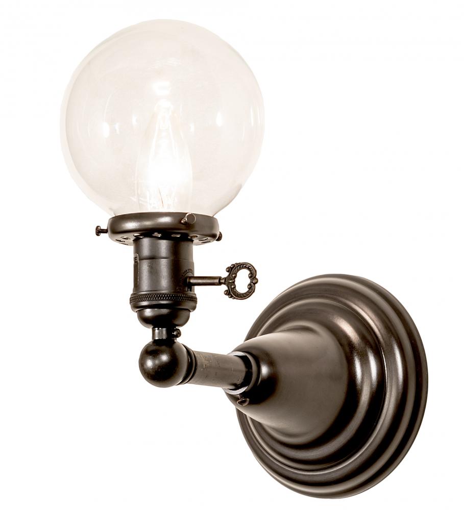 5" Wide Revival Globe Sconce