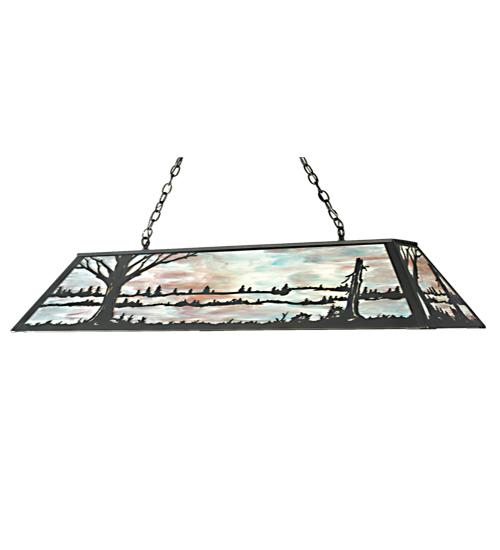 48" Long Quiet Pond Oblong Pendant