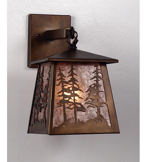 7"W Tall Pines Hanging Wall Sconce