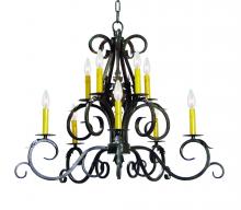 Meyda Blue 116225 - 32" Wide Anassa 10 Light Chandelier