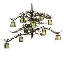 Meyda Blue 118366 - 50" Wide Pine Branch Valley View 12 Light Chandelier