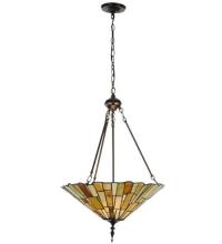 Meyda Blue 121146 - 20.25"W Delta Jadestone Inverted Pendant