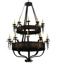 Meyda Blue 133745 - 48"W Costello 20 LT Two Tier Chandelier