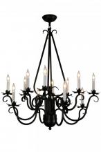 Meyda Blue 146655 - 30" Wide Caleb 12 LT Chandelier