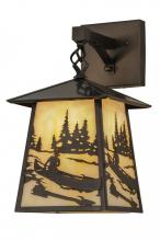 Meyda Blue 150684 - 8"W Stillwater Canoe At Lake Hanging Wall Sconce