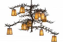 Meyda Blue 155019 - 54"W Pine Branch Valley View 12 LT Chandelier