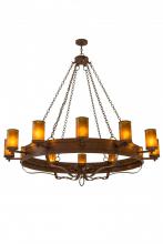 Meyda Blue 170763 - 72"W Parnella 12 LT Chandelier