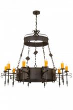 Meyda Blue 171606 - 54"W Diamante 10 LT Chandelier