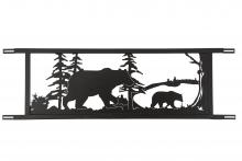 Meyda Blue 179786 - 94.5"W Neversink Bridge Black Bear Decor