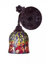 Meyda Blue 19019 - 6" Wide Red Rosebud Wall Sconce