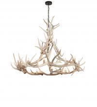 Meyda Blue 247851 - 68" Wide Antlers Elk 12 Light Chandelier