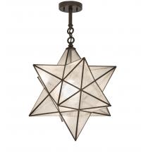 Meyda Blue 249905 - 21" Wide Moravian Star Semi-Flushmount