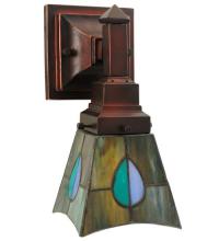 Meyda Blue 31229 - 5"W Mackintosh Leaf Wall Sconce