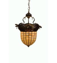 Meyda Blue 51850 - 14"W Greenbriar Oak Inverted Pendant