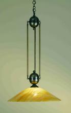 Meyda Blue 66751 - 21"W Revival Beige Iridescent Deco Ball Pendant