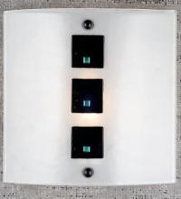 Meyda Blue 98157 - 11"W Metro Fusion Black Tie Affair Wall Sconce