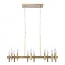 Varaluz 357N12BB - Collette 12-Lt Linear Pendant - Antique Brass