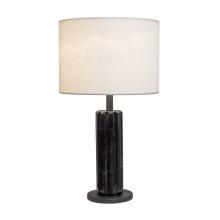 Varaluz 394T01MBBM - Sentu 1-Lt   Table Lamp - Matte Black/Black Marble