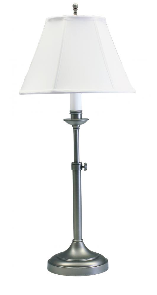 Club Adjustable Antique Silver Table Lamps