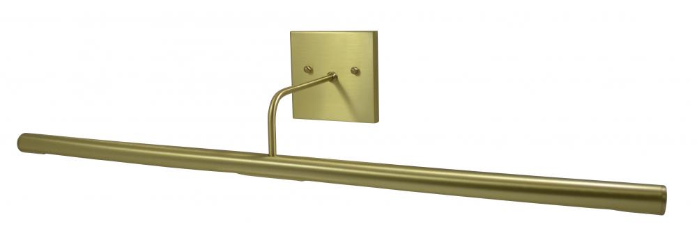 Direct Wire Slim-Line LED 28" Satin Brass Plug-In Picture Lights