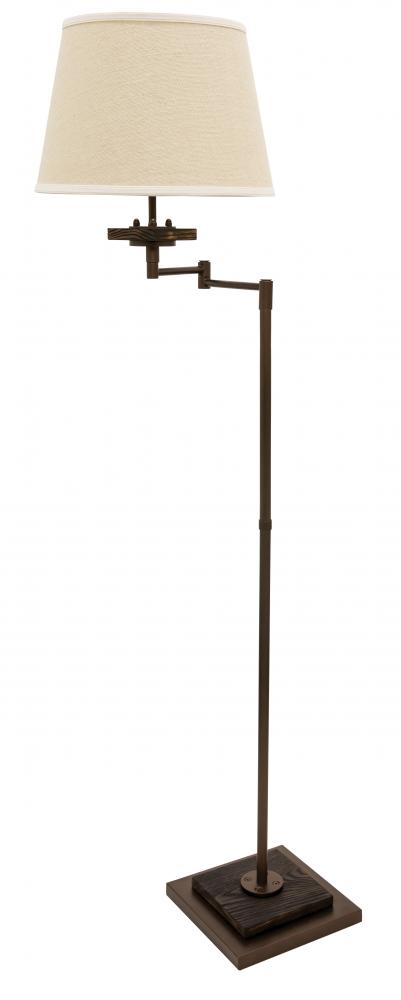 60" Farmhouse Swing Arm Lamp in Chestnut Bronze