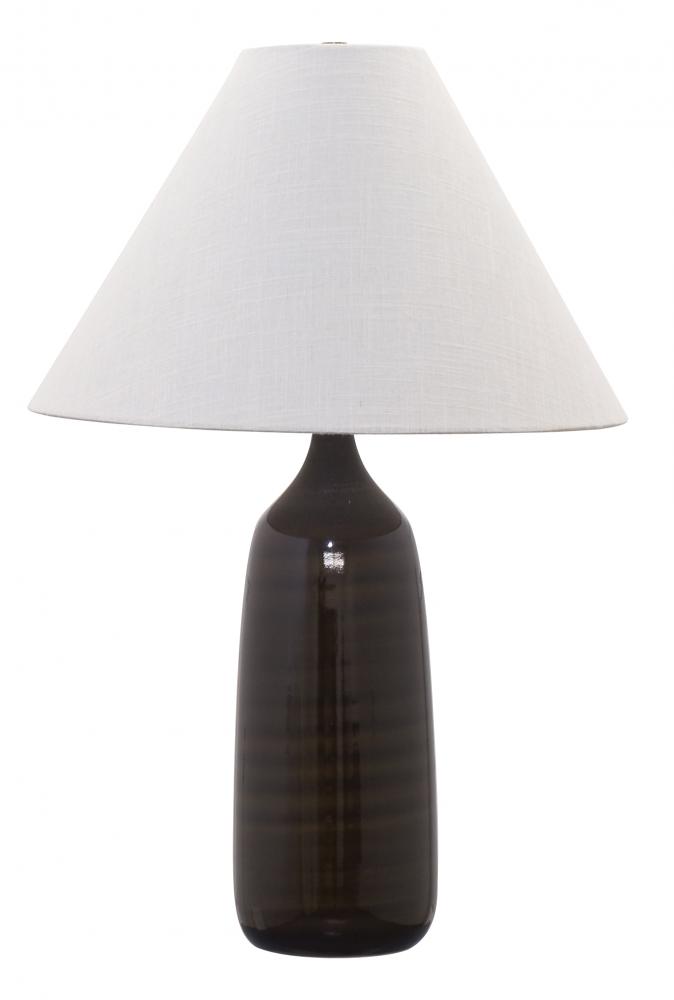 Scatchard 25" Stoneware Table Lamps in Brown Gloss