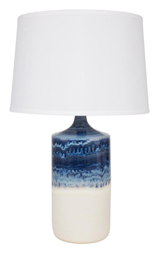 Scatchard 26" Stoneware Table Lamps in Decorated White Matte